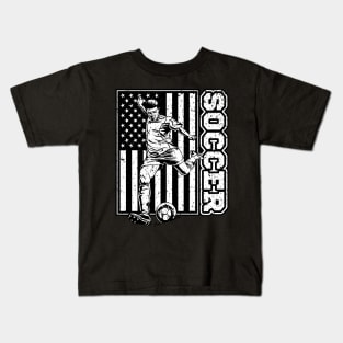 USA Soccer Player Kids T-Shirt